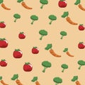 Vegetables pattern background Royalty Free Stock Photo