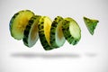 Vegetables photography pieces and seson fruits