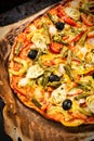 Vegetables pizza Royalty Free Stock Photo