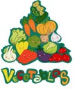 Vegetables pyramid Royalty Free Stock Photo