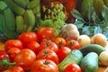 Vegetables ready to salting