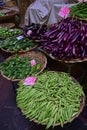 Vegetables on sale in port louis central market, Mauritius Royalty Free Stock Photo