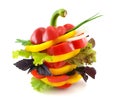 Vegetables sandwich. Royalty Free Stock Photo