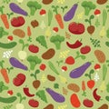 Vegetables seamless pattern