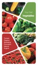 Vegetables Shop Concept Photo Collage. Can be used for visual stand, display, brochures, flyer Royalty Free Stock Photo