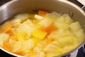 Vegetables simmering