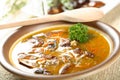 Vegetables soup with mushrooms