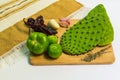 Vegetables and spices before being cooked