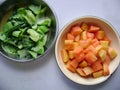 Vegetables stir fried meal - Asian homely style