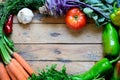 Vegetables on table background. Royalty Free Stock Photo
