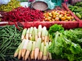 Vegetables in traditional markets Royalty Free Stock Photo