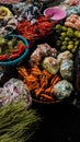 vegetables in traditional markets Royalty Free Stock Photo