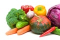 Vegetables on a white background close-up