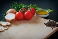 Vegetables on wooden background, Close up board cooking wood more vegetable