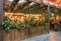 Vegetal dining hall in the Felicita italian food market Big Mamma, Station f, Paris, France