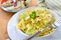 Austrian pasta dish with cabbage