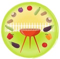 Vegetarian barbecue Royalty Free Stock Photo