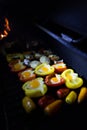 Vegetarian bbq in smoker