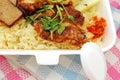 Vegetarian chicken rice Royalty Free Stock Photo