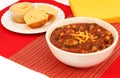 Vegetarian Chili and Corn Muffins Royalty Free Stock Photo