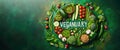 Vegetarian concept from vegetables, fruits and plant based protein food top view. Veganuary month long vegan commitment in January Royalty Free Stock Photo