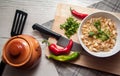 Vegetarian dinner-beans Royalty Free Stock Photo