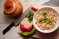 Vegetarian dinner-beans Royalty Free Stock Photo