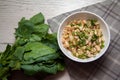 Vegetarian dinner-beans Royalty Free Stock Photo