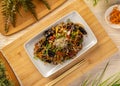 Vegetarian dish in Asian style Royalty Free Stock Photo
