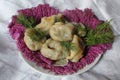 Vegetarian dumplings Royalty Free Stock Photo