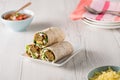 Vegetarian falafel wraps Royalty Free Stock Photo