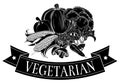 Vegetarian food icon