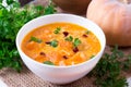 Vegetarian food: pumpkin curry