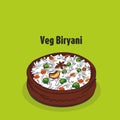 Traditional indian veg biryani