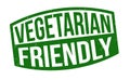 Vegetarian friendly sign or stamp