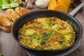 Vegetarian frittata Royalty Free Stock Photo