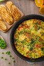 Vegetarian frittata Royalty Free Stock Photo