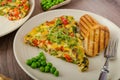 Vegetarian frittata Royalty Free Stock Photo