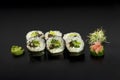 Vegetarian Hosomaki Sushi Royalty Free Stock Photo