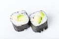 Vegetarian japanese sushi roll with avocado.