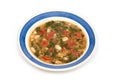 Vegetarian Kale Bean Soup Royalty Free Stock Photo