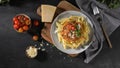 Vegetarian lentil Bolognese Royalty Free Stock Photo