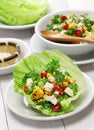 Vegetarian lettuce wraps Royalty Free Stock Photo