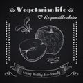 Vegetarian lifestyle background