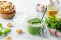 Vegetarian Nettle, Garlic And Walnut Pesto