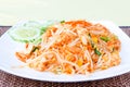 Vegetarian Pad Thai dish Royalty Free Stock Photo