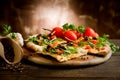 Vegetarian Pizza Royalty Free Stock Photo