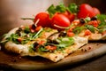 Vegetarian Pizza Royalty Free Stock Photo