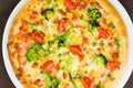 Vegetarian Pizza Closeup Royalty Free Stock Photo