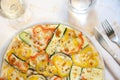 Vegetarian Pizza Delight Royalty Free Stock Photo
